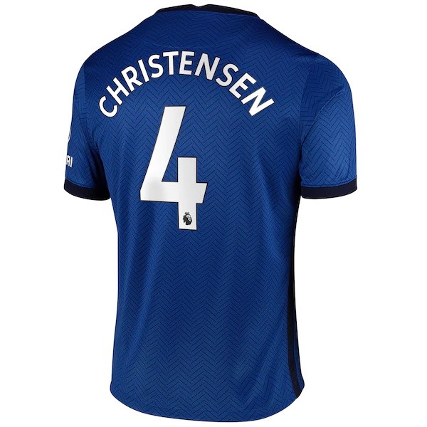 Camiseta Chelsea NO.4 Christensen 1ª 2020-2021 Azul